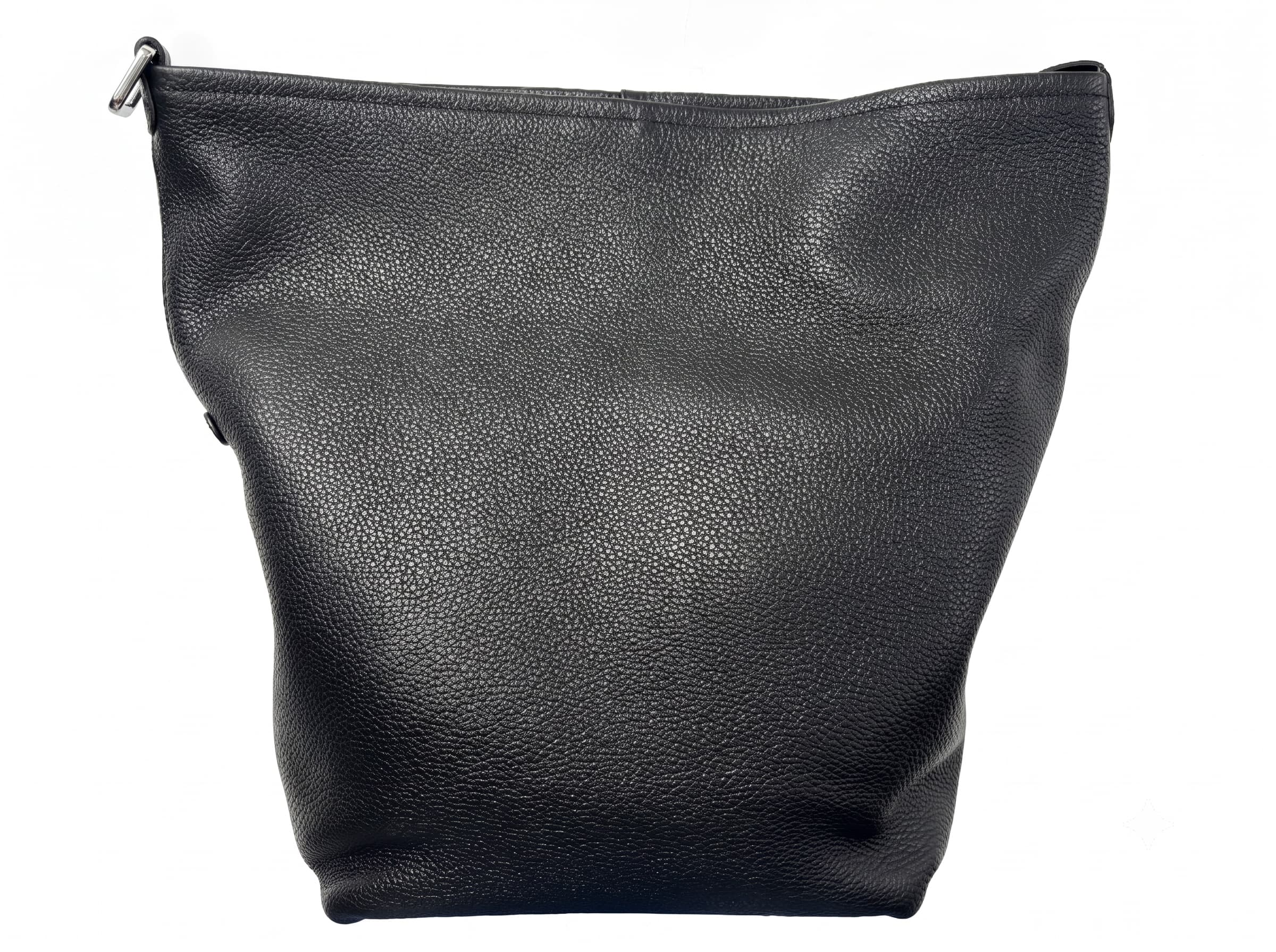 HOSSEN Pebbled Leather Slouchy Shopper Tote